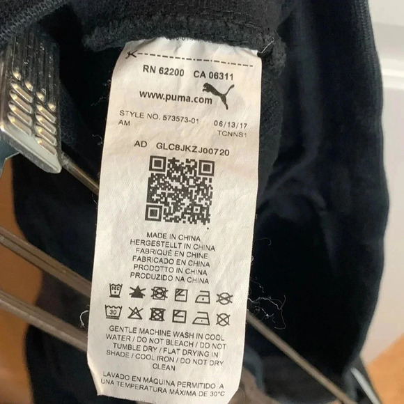 EUC womens PUMA black joggers size medium - Picture 8 of 9